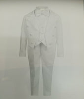 Boys White Tuxedo Suit