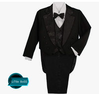 Boys Black Tuxedo Suit